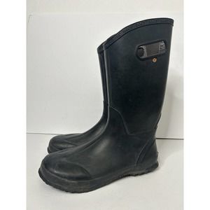 Bogs Womens Classic High Handles Boot Black Size 12 / EU 43